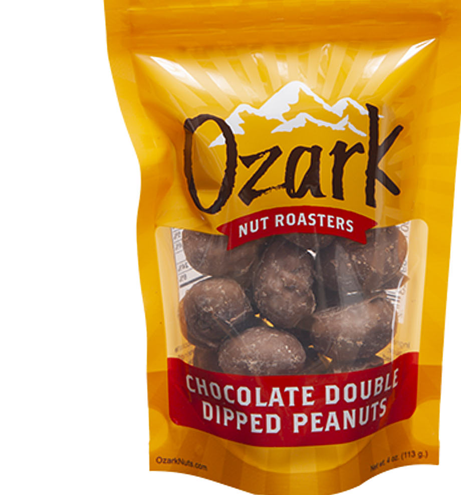 Ozark Nut Roasters Double Dipped Chocolate Peanuts 4oz