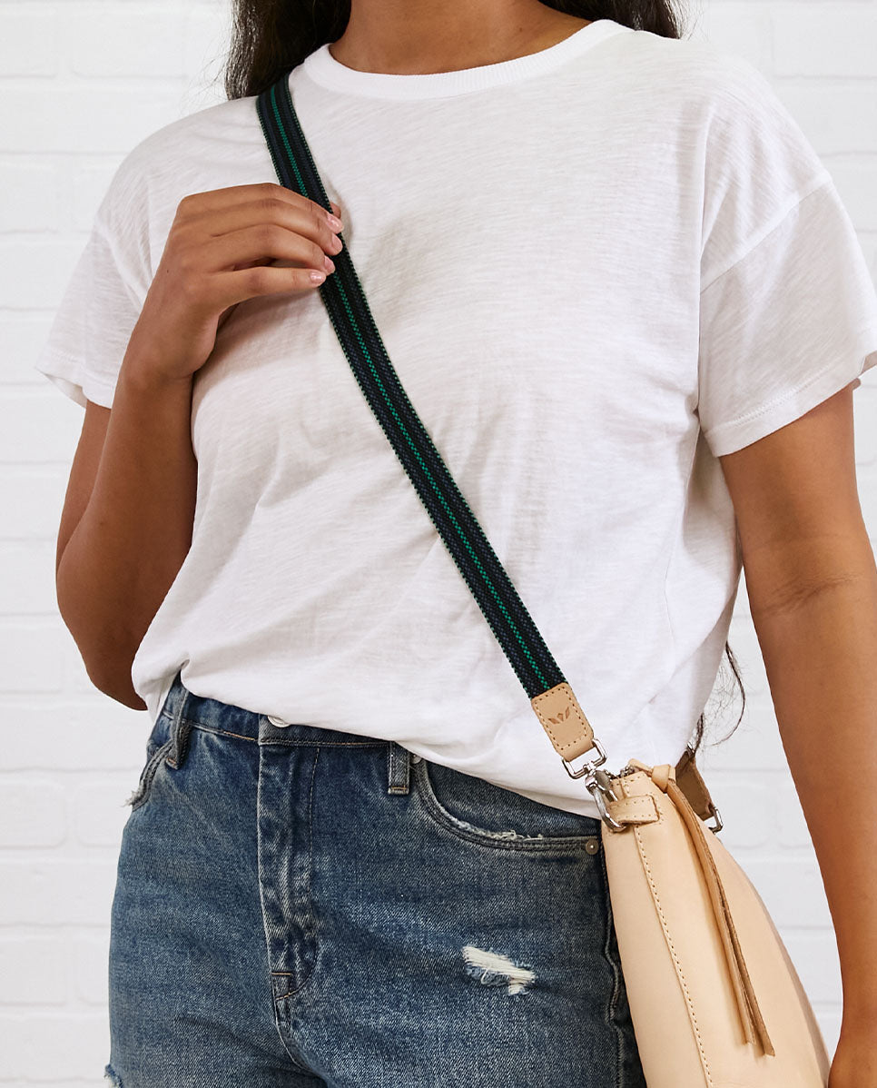 Crossbody Strap Slim Wintergreen Webbing