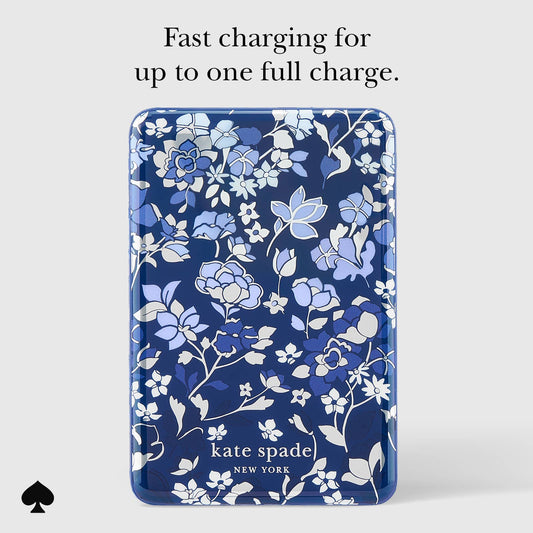 Kate spade new york Flowerbed Blue MagSafe Battery Pack