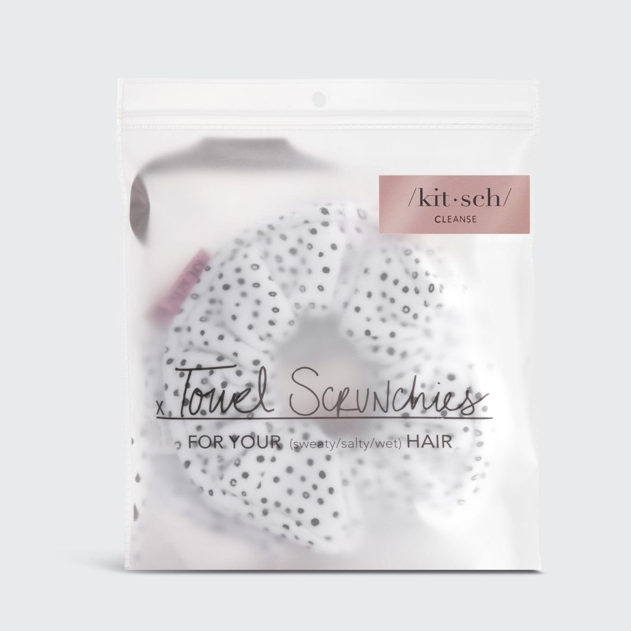 Towel Scrunchie 4 Pack - Micro Dot