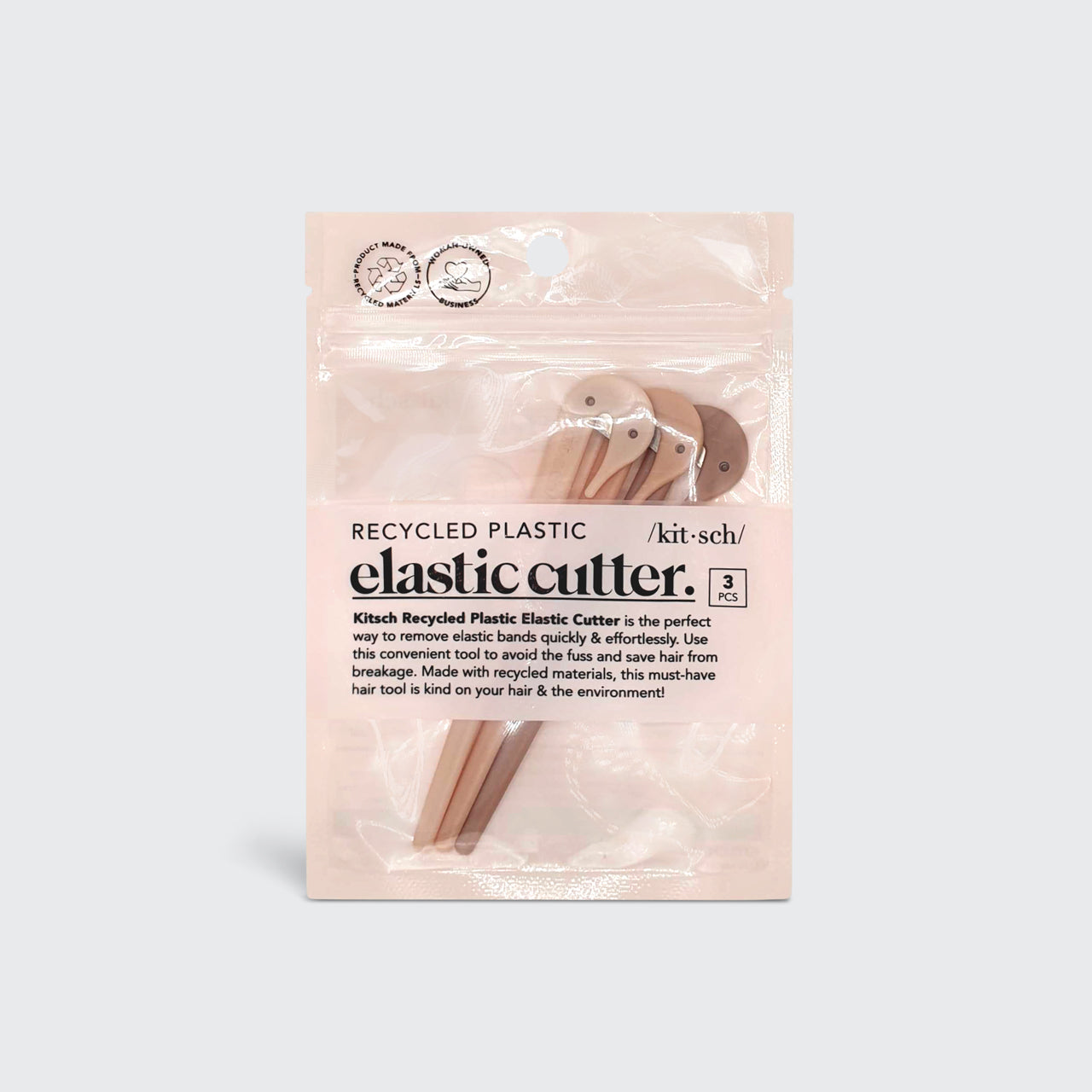 Eco-Friendly Elastic Cutters 3pc Set - Black