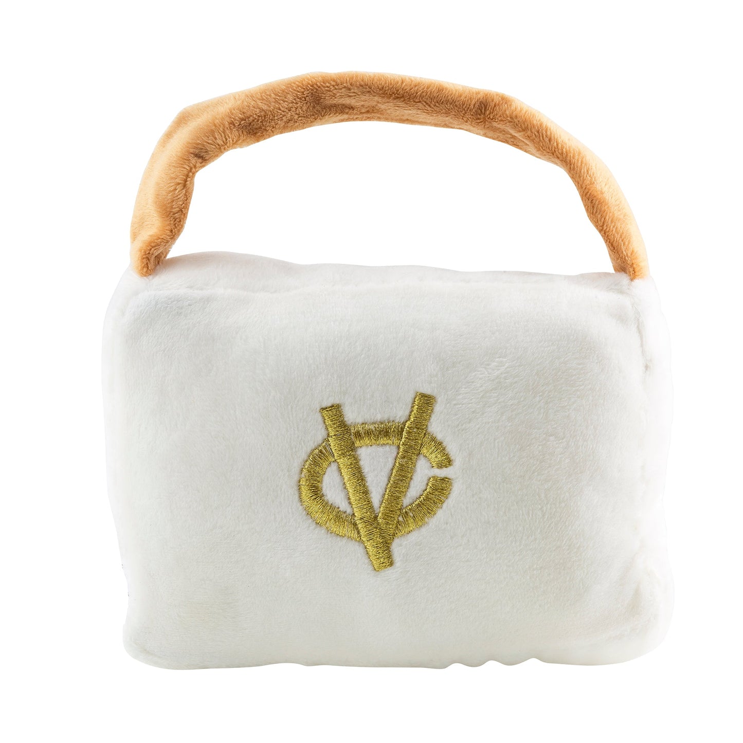 White Chewy Vuiton Purse