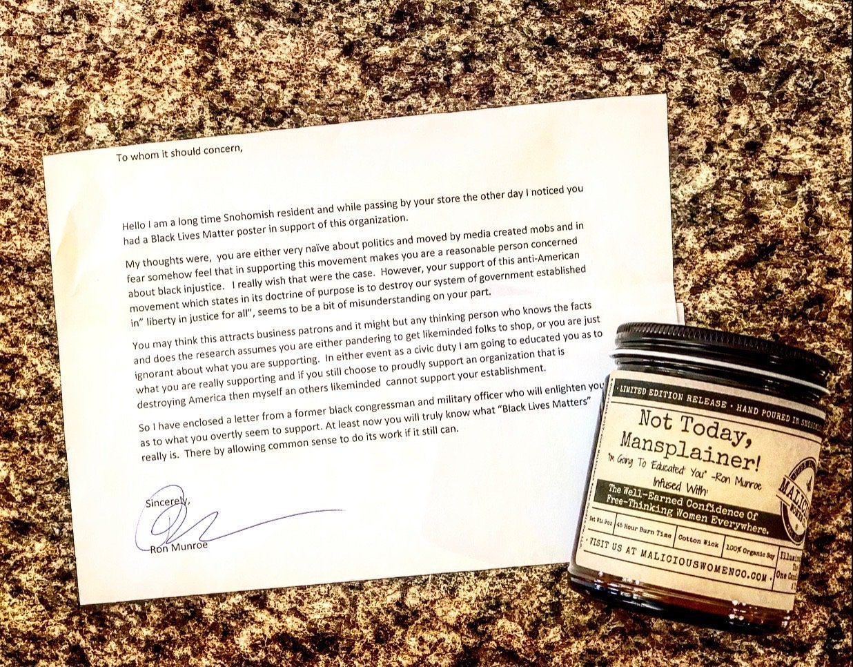 Not Today, Mansplainer- Infused With "Well-Earned Confidence" Scent: Pear & Ivy