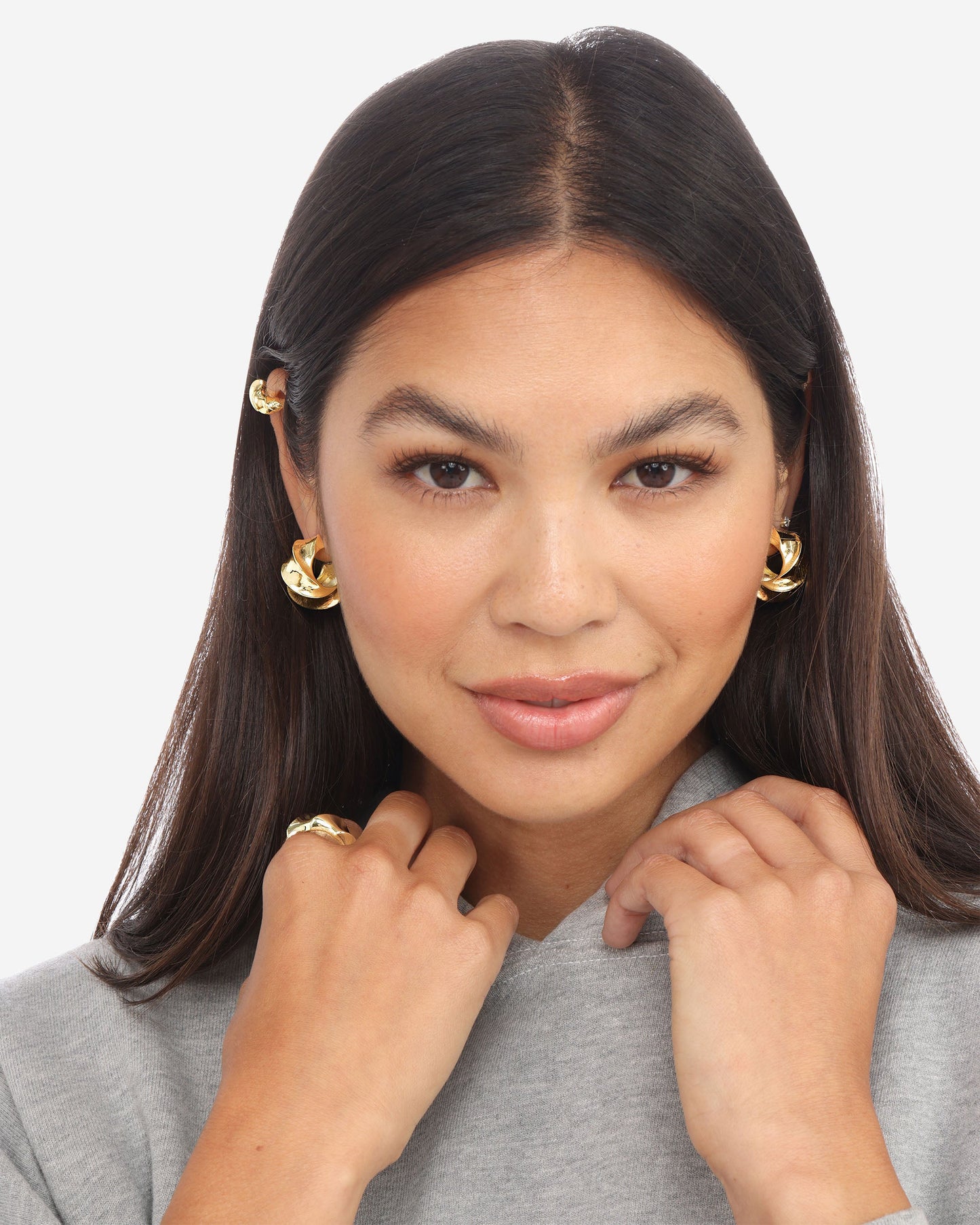 With a Twist Hoops 1"
