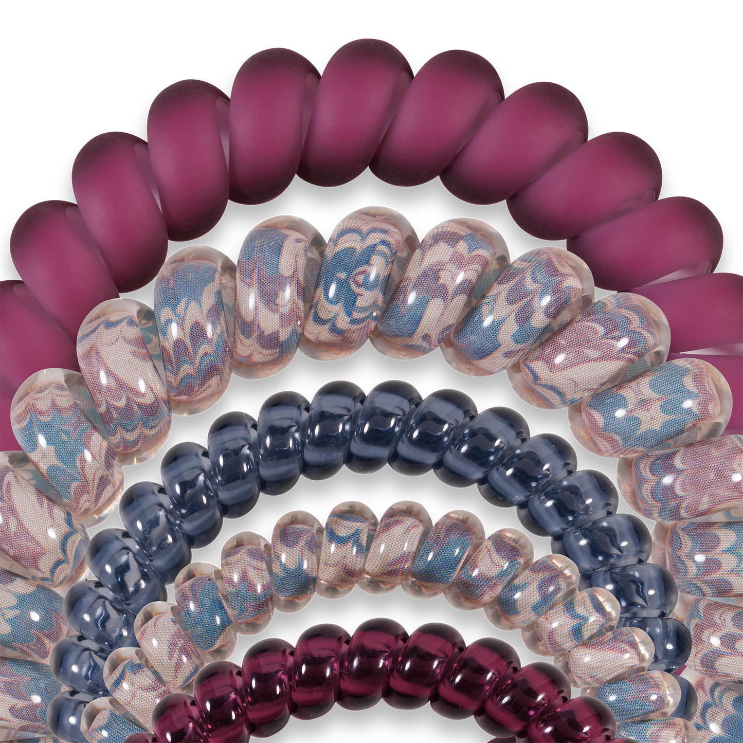 Spiral Hair Coils | Mix Pack | Purple Haze Hair Ties