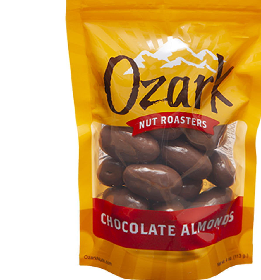 Ozark Nut Roasters Chocolate Almonds 4oz