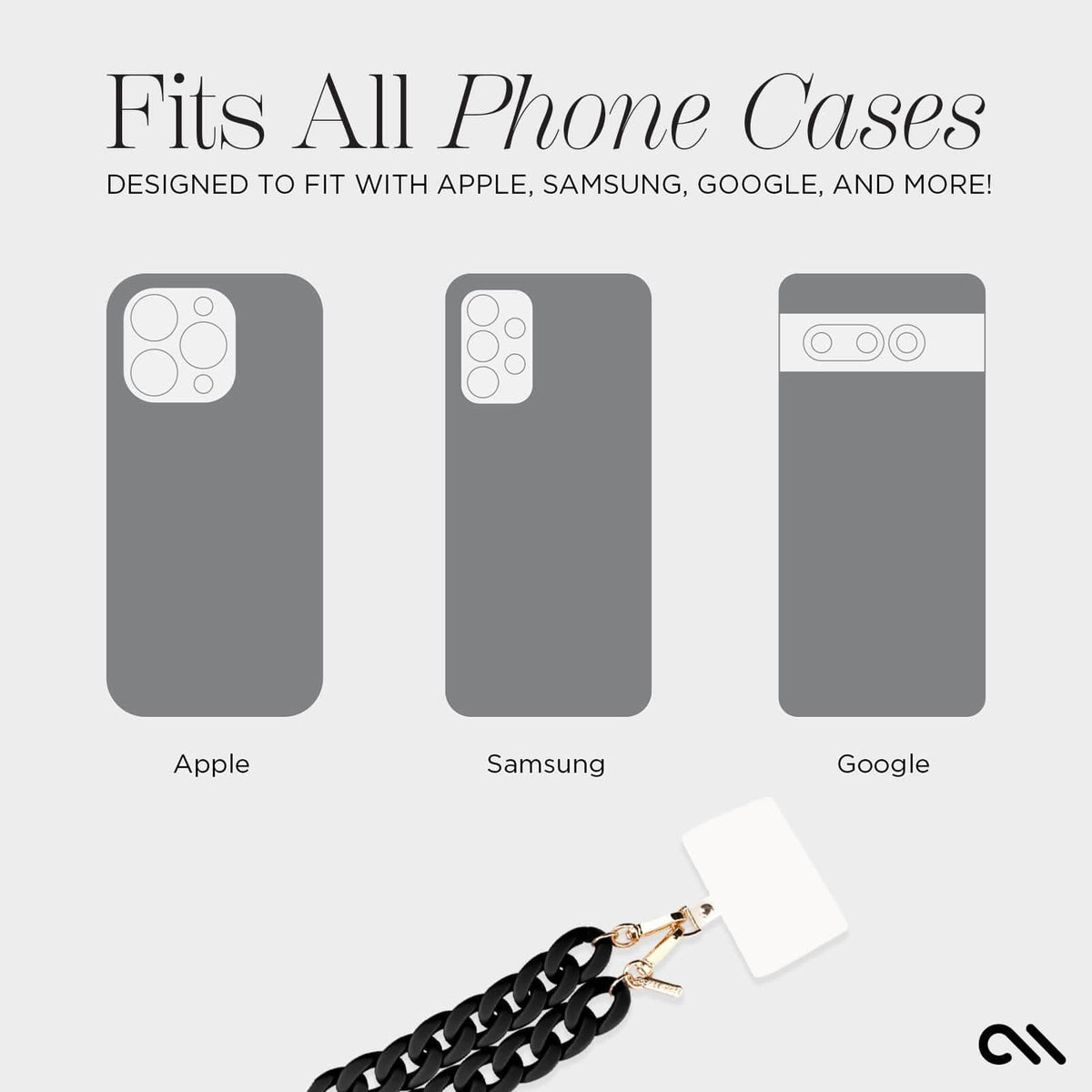 Black Chain Phone Crossbody