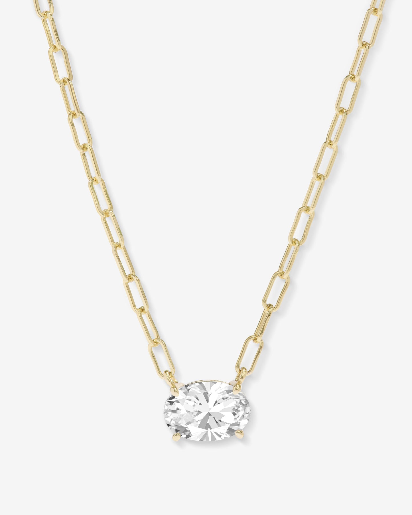 Hello Gorgeous Micro Samantha Chain - Gold|White Diamondettes