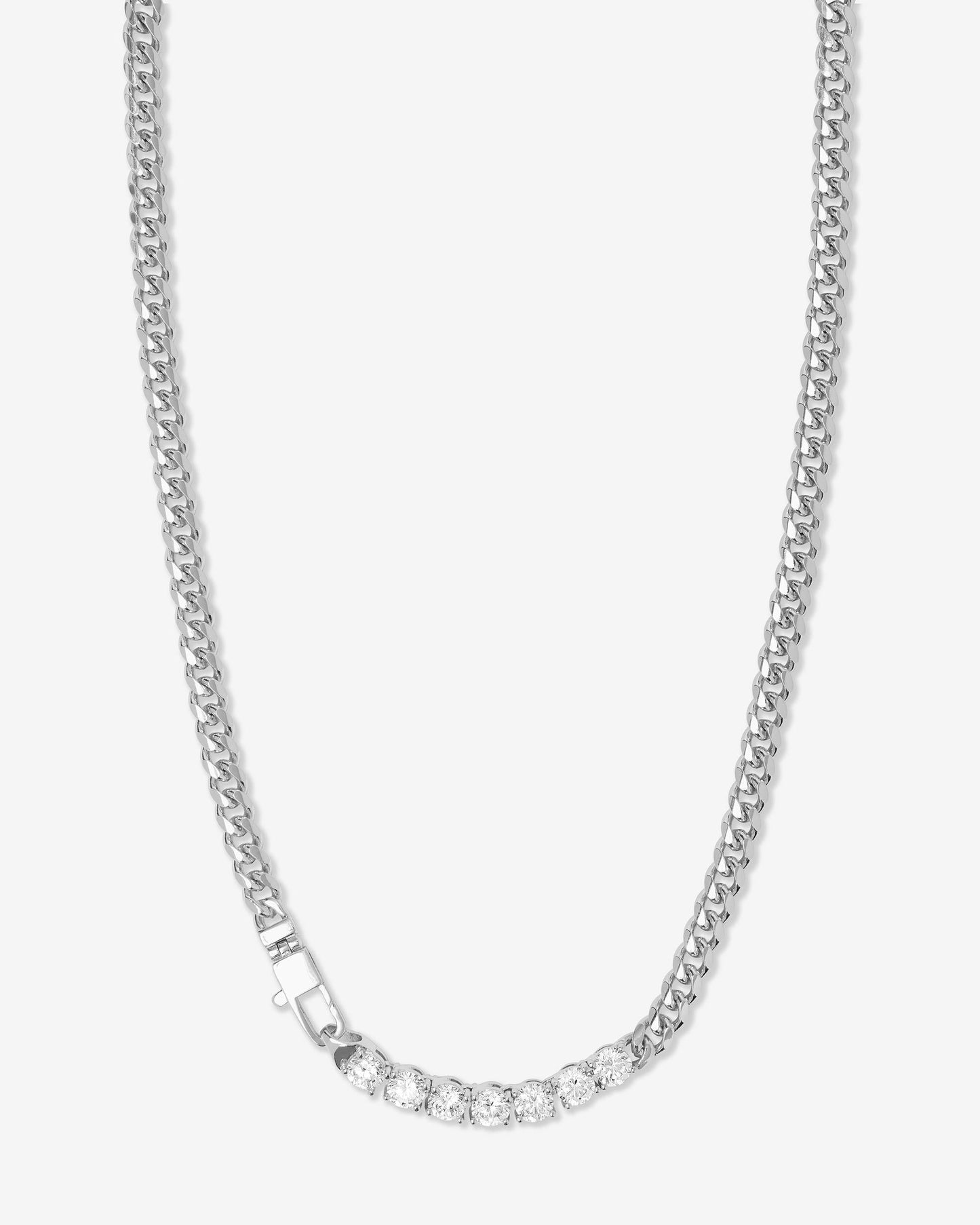Baby Julian Loves Diamonds Necklace - Silver|White Diamondettes