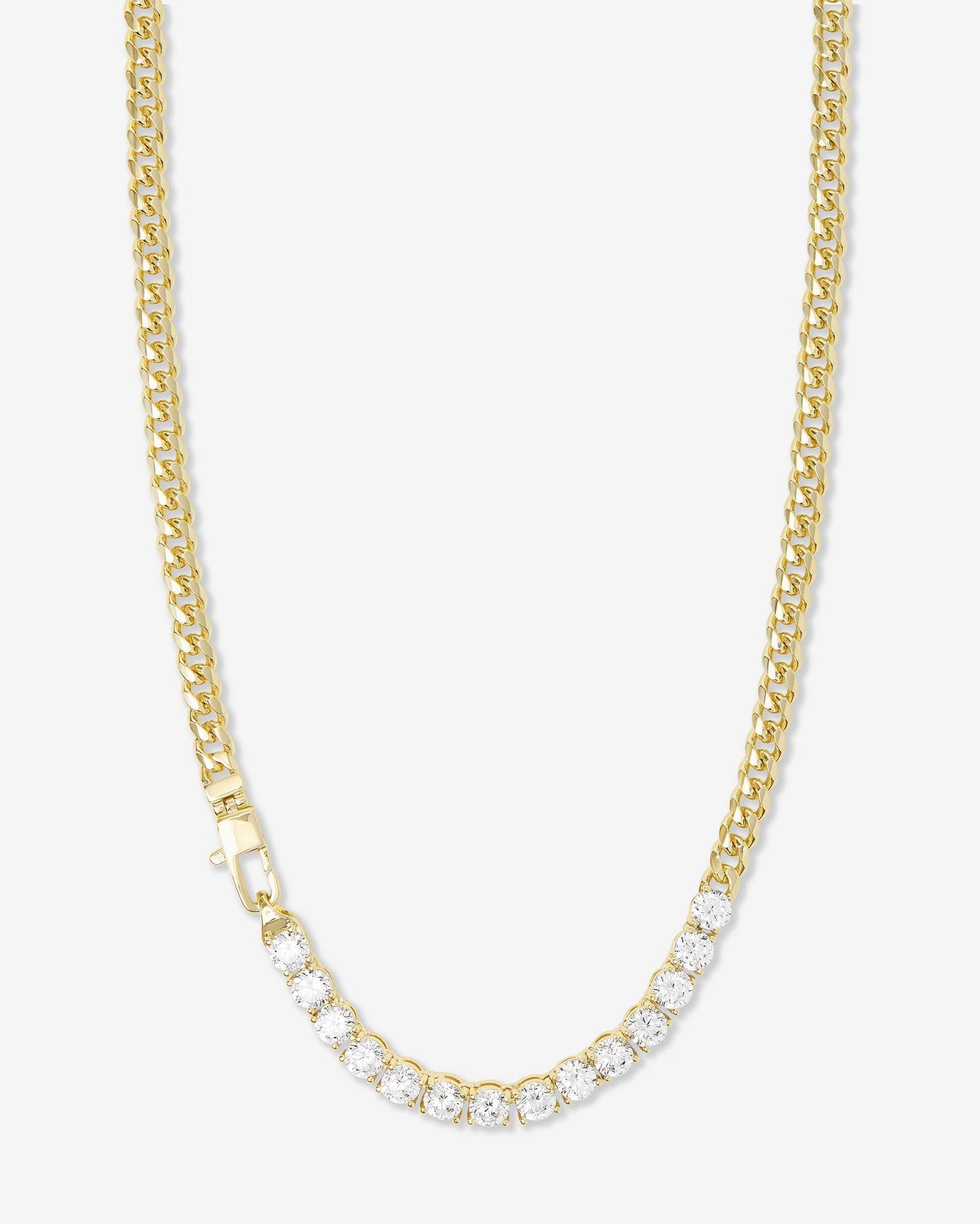 Baby Julian REALLY Loves Diamonds Necklace - Gold|White Diamondettes