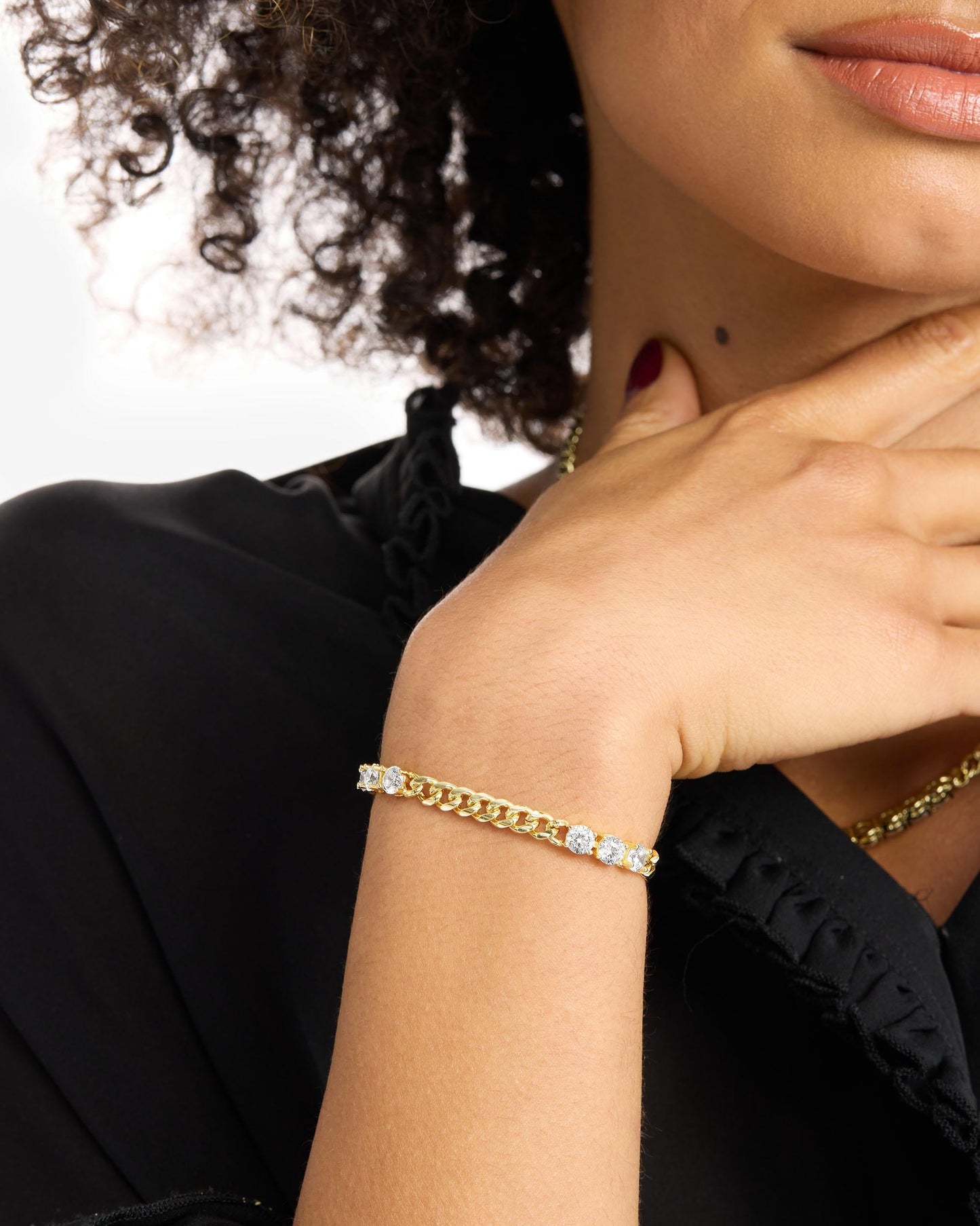 Baby Julian's Obsessed with Diamonds Bracelet - Gold|White Diamondettes