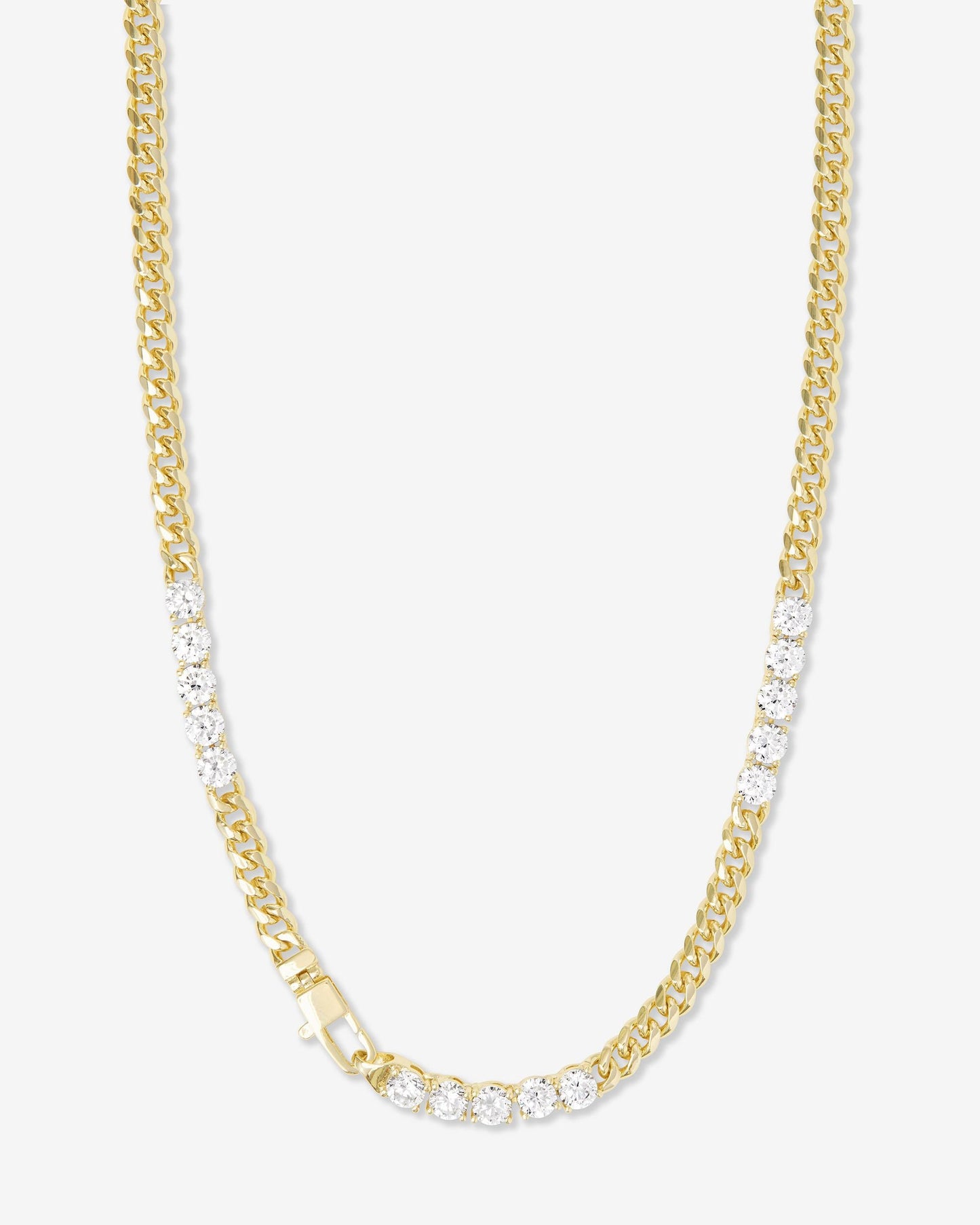 Baby Julian's Obsessed with Diamonds Necklace - Gold|White Diamondettes