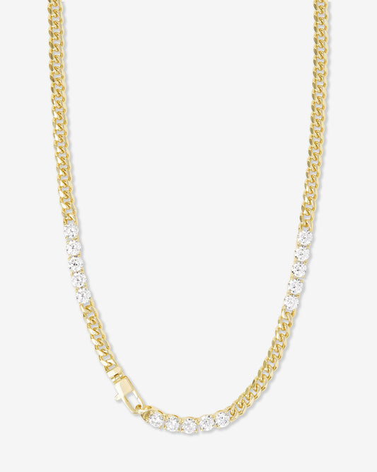 Baby Julian's Obsessed with Diamonds Necklace - Gold|White Diamondettes