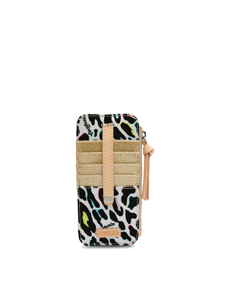 CONSUELA COLORFUL ANIMAL PRINT WALLET "COCO CARD ORGANIZER"