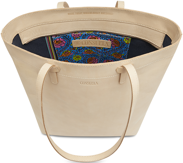 CONSUELA UNTREATED LEATHER TOTE BAG "DIEGO DAILY TOTE"