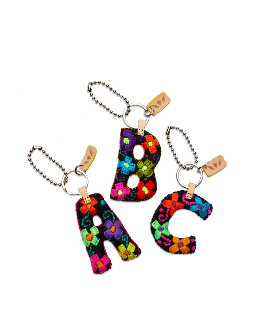 Black Felt Alphabet Charms