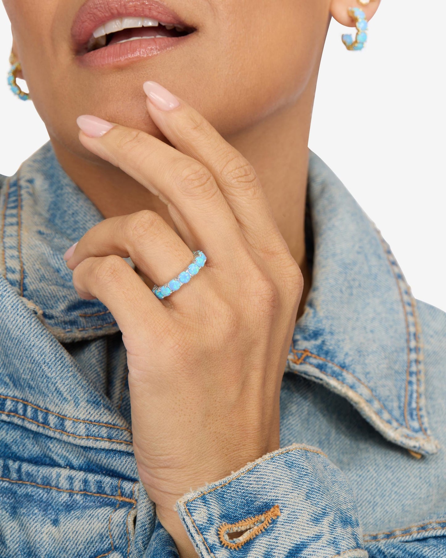 Grand Heiress Ring - Silver|Blue Opal