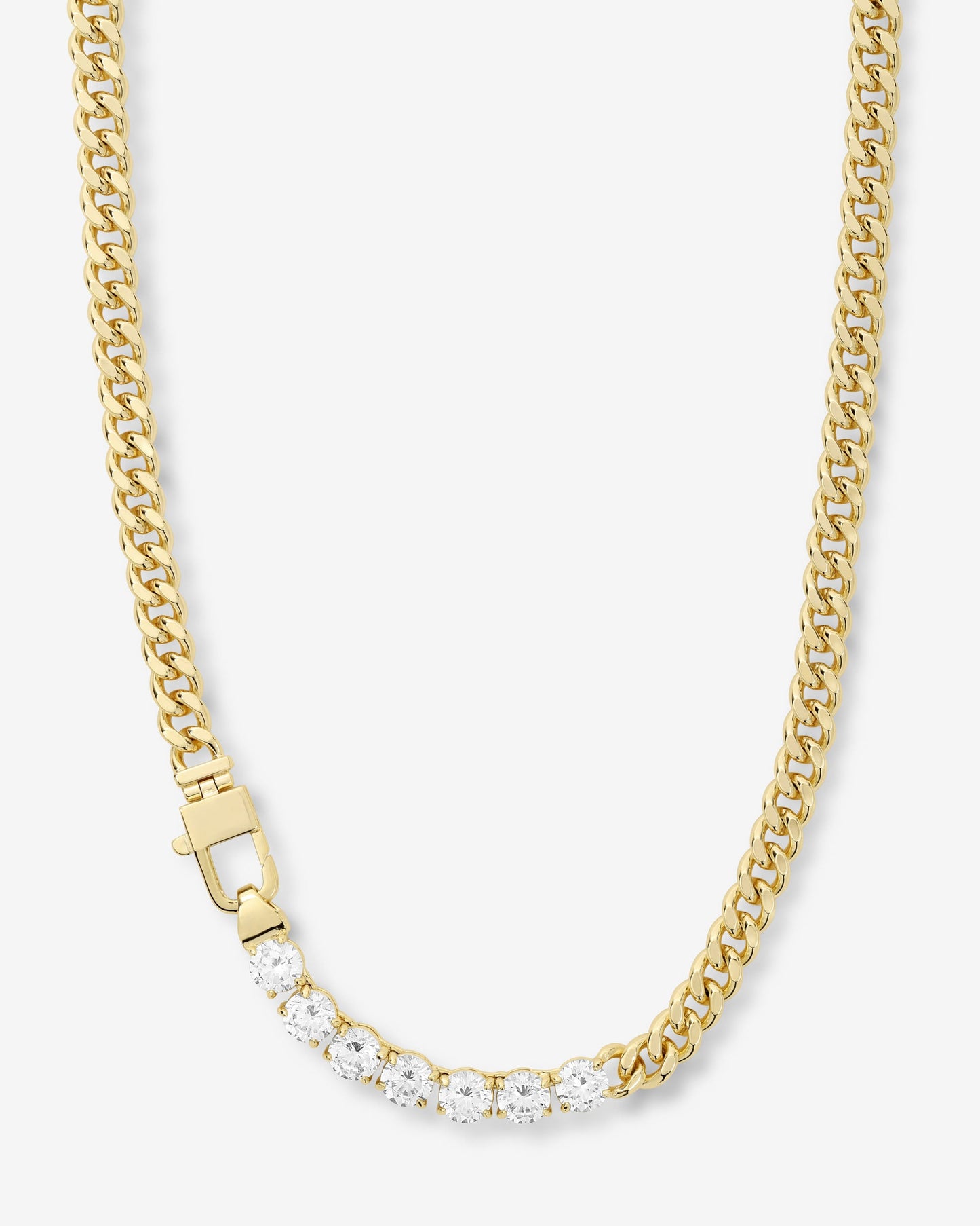 Julian Loves Diamonds Necklace - Gold|White Diamondettes