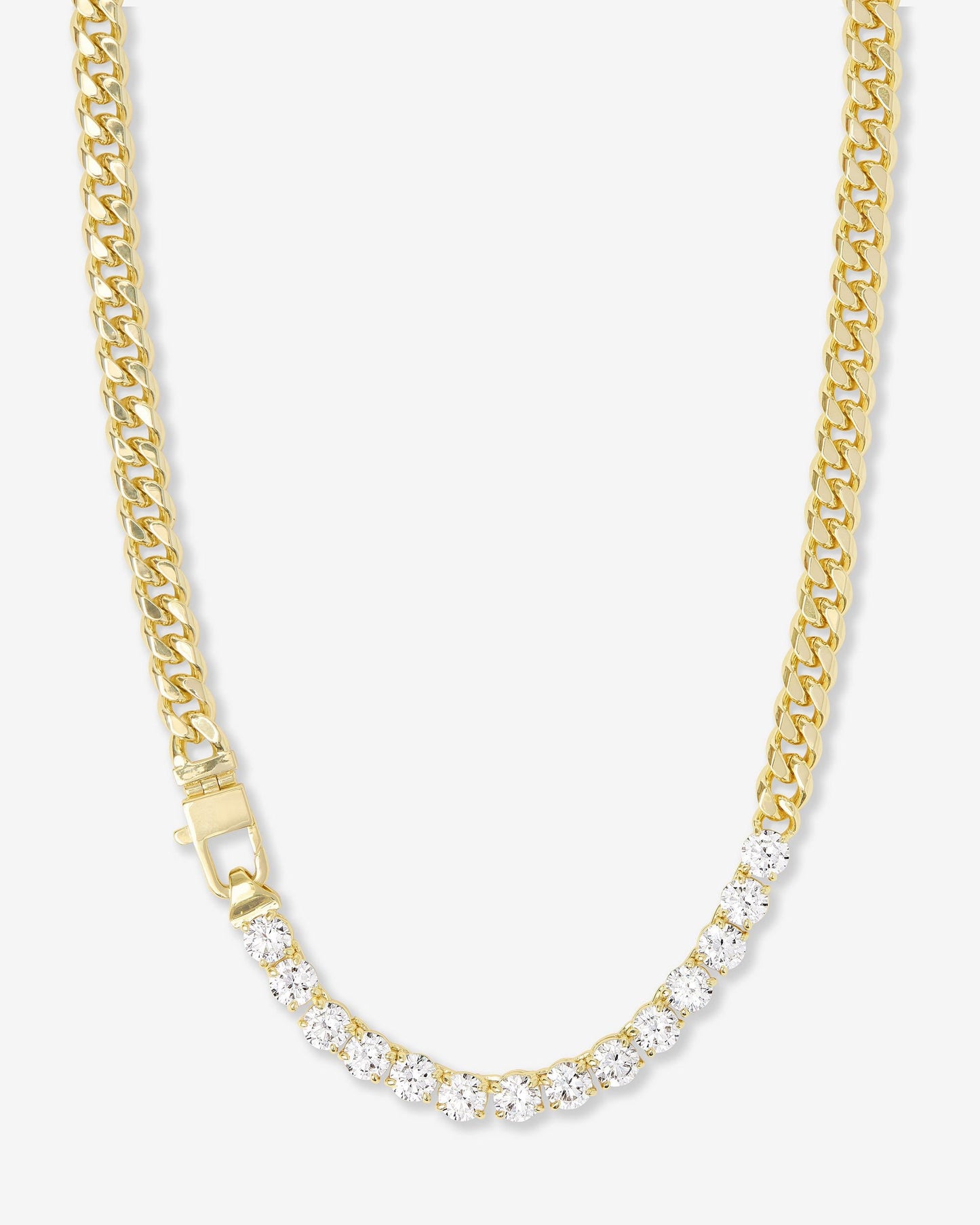 Julian REALLY Loves Diamonds Necklace - Gold|White Diamondettes