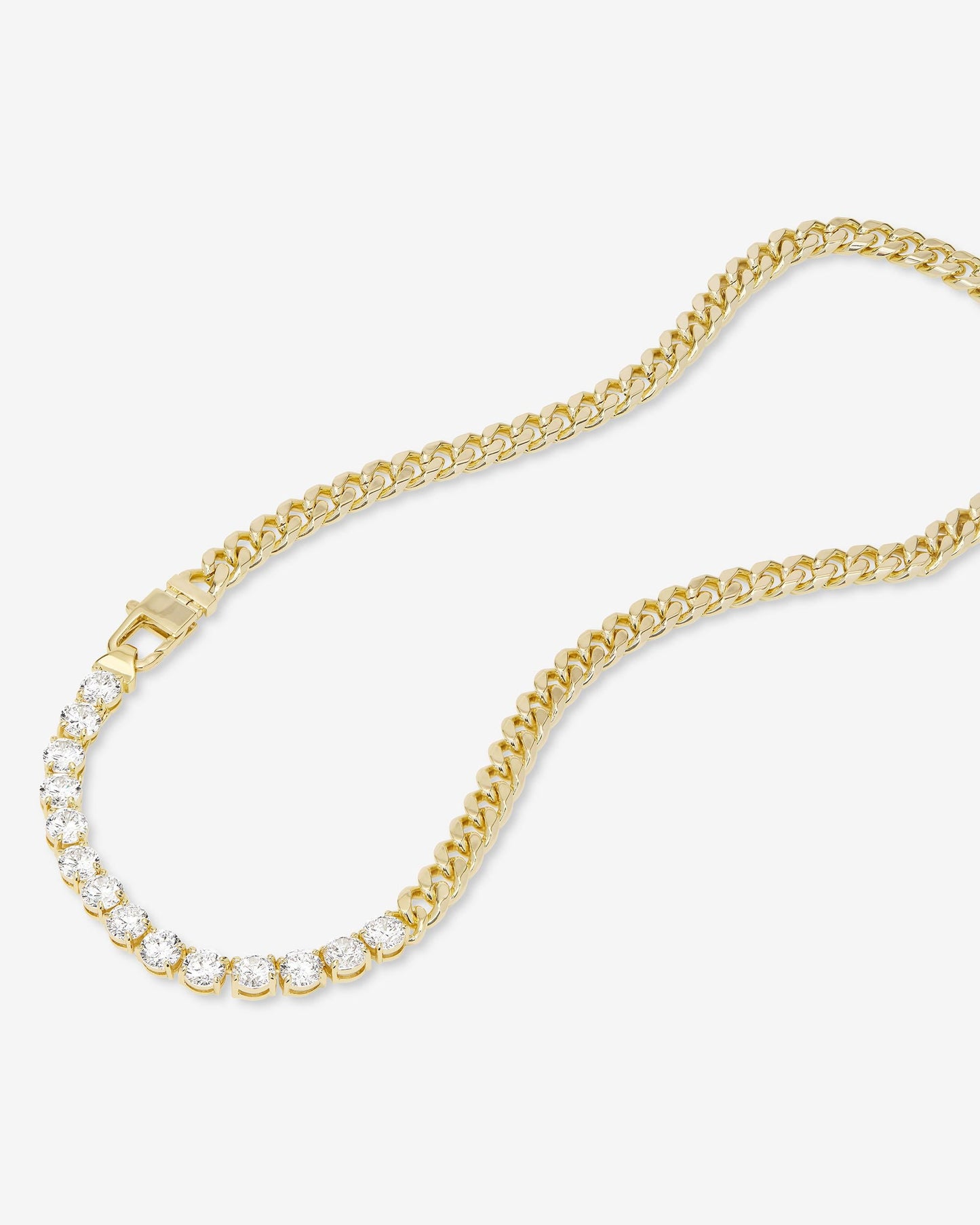Julian REALLY Loves Diamonds Necklace - Gold|White Diamondettes