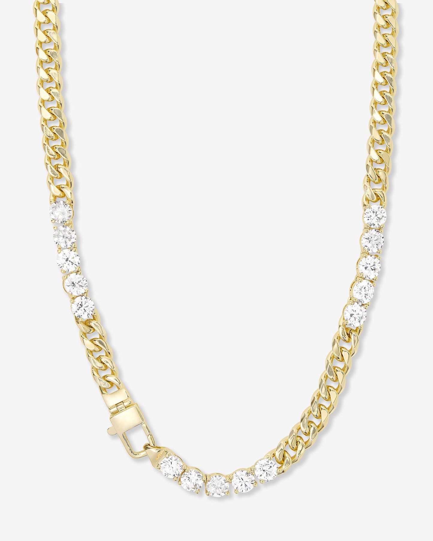 Julian's Obsessed with Diamonds Necklace - Gold|White Diamondettes