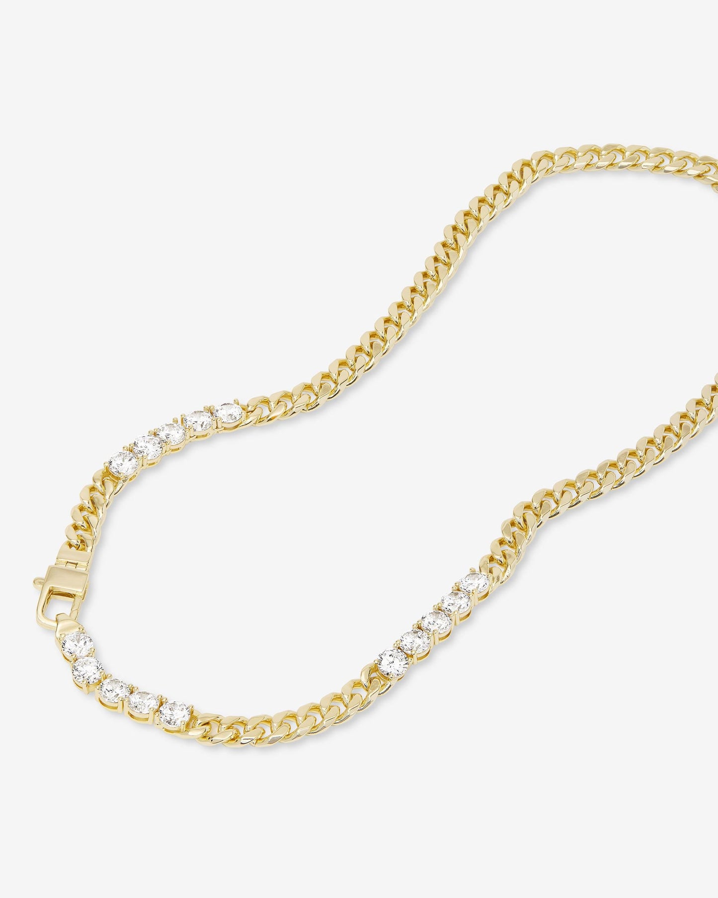 Julian's Obsessed with Diamonds Necklace - Gold|White Diamondettes