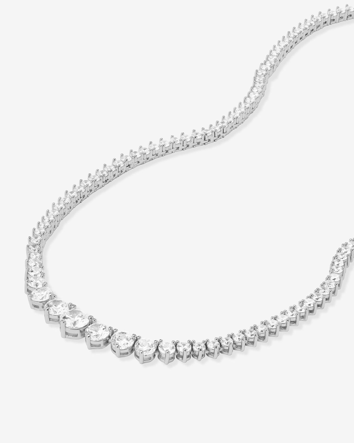 Not Your Basic Graduated Tennis Necklace