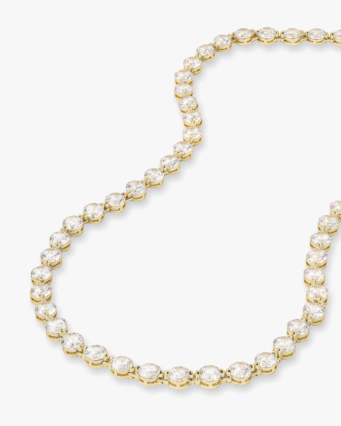 She's an Icon Mama Tennis Necklace - Silver|White Diamondettes