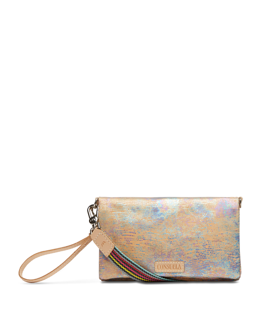 CONSUELA IRIDESCENT LEATHER CROSSBODY BAG CALLED "GLORIA UPTOWN CROSSBODY"