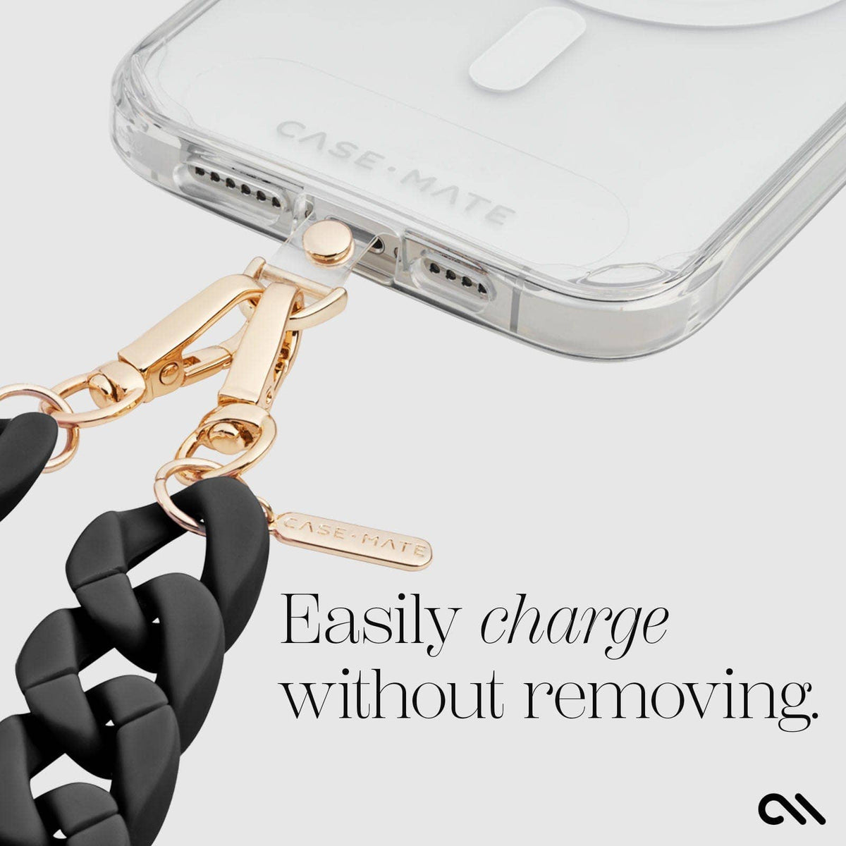 Black Chain Phone Crossbody