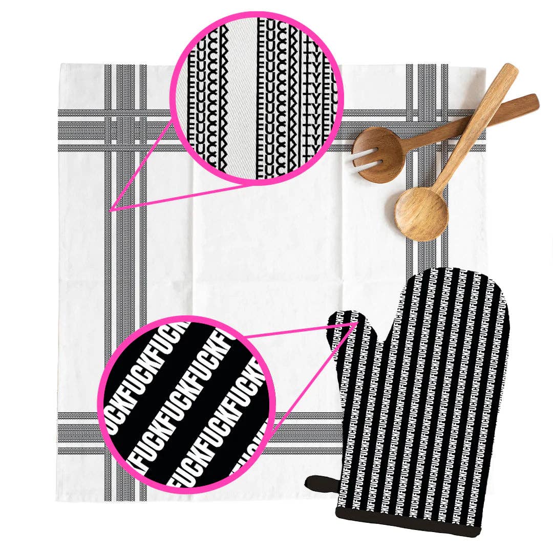 Fuck Stripe Oven Mitt