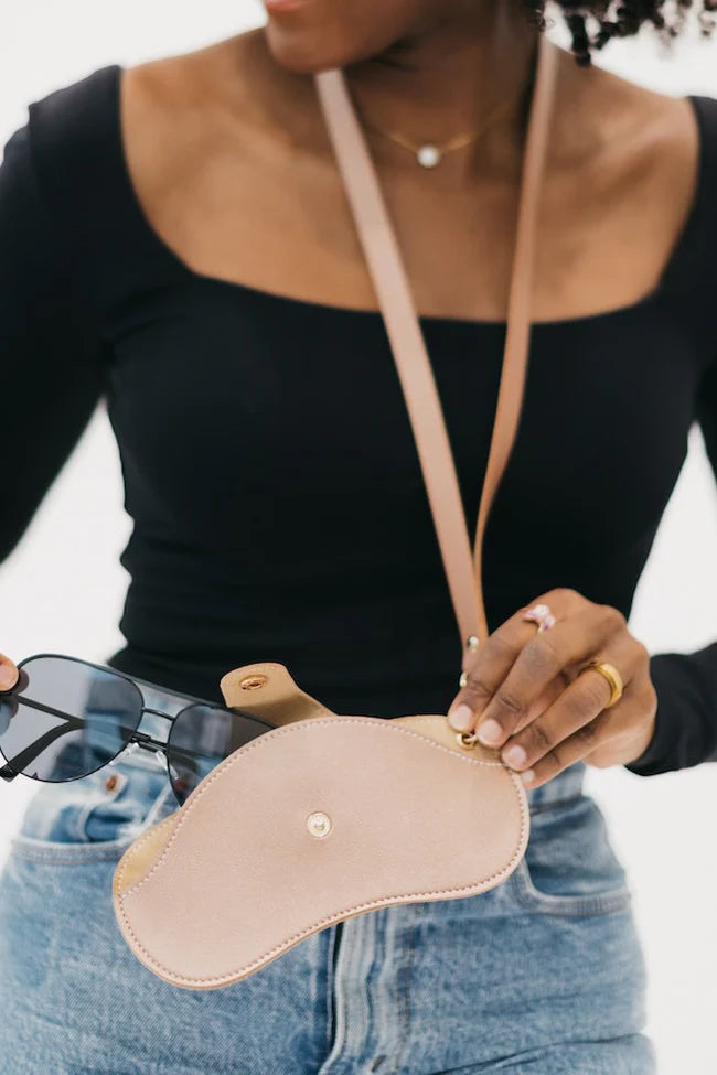 Mila Metallic Lanyard Sunglasses Holder