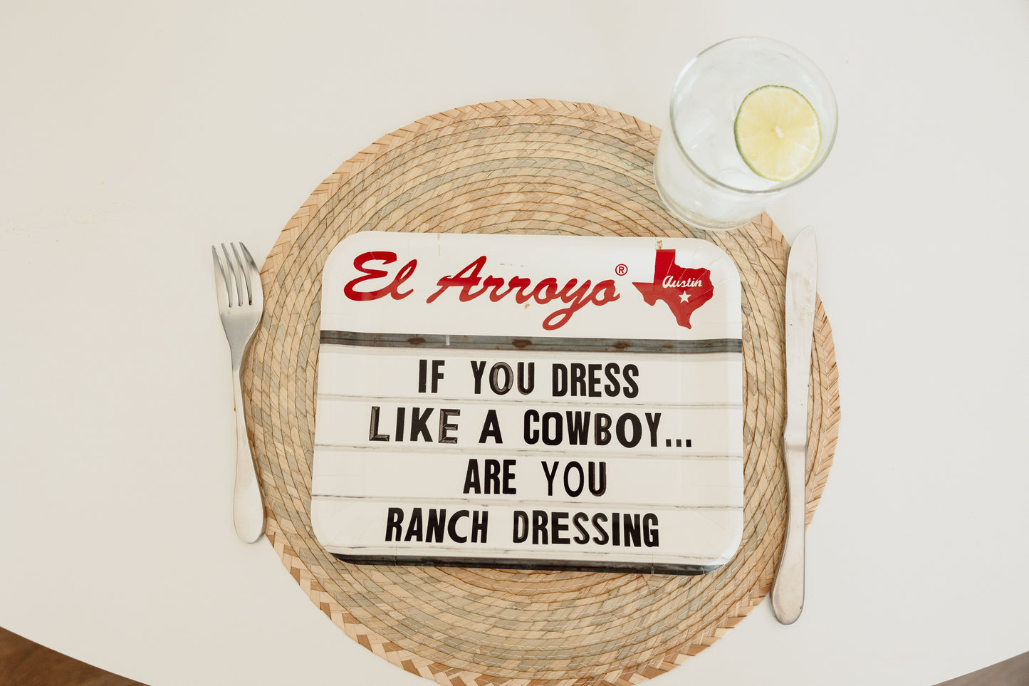 Party Plates (Pack of 12) - Ranch Dressing
