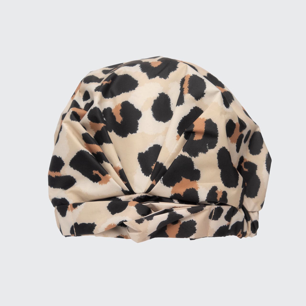 Recycled Polyester Luxe Shower Cap - Leopard