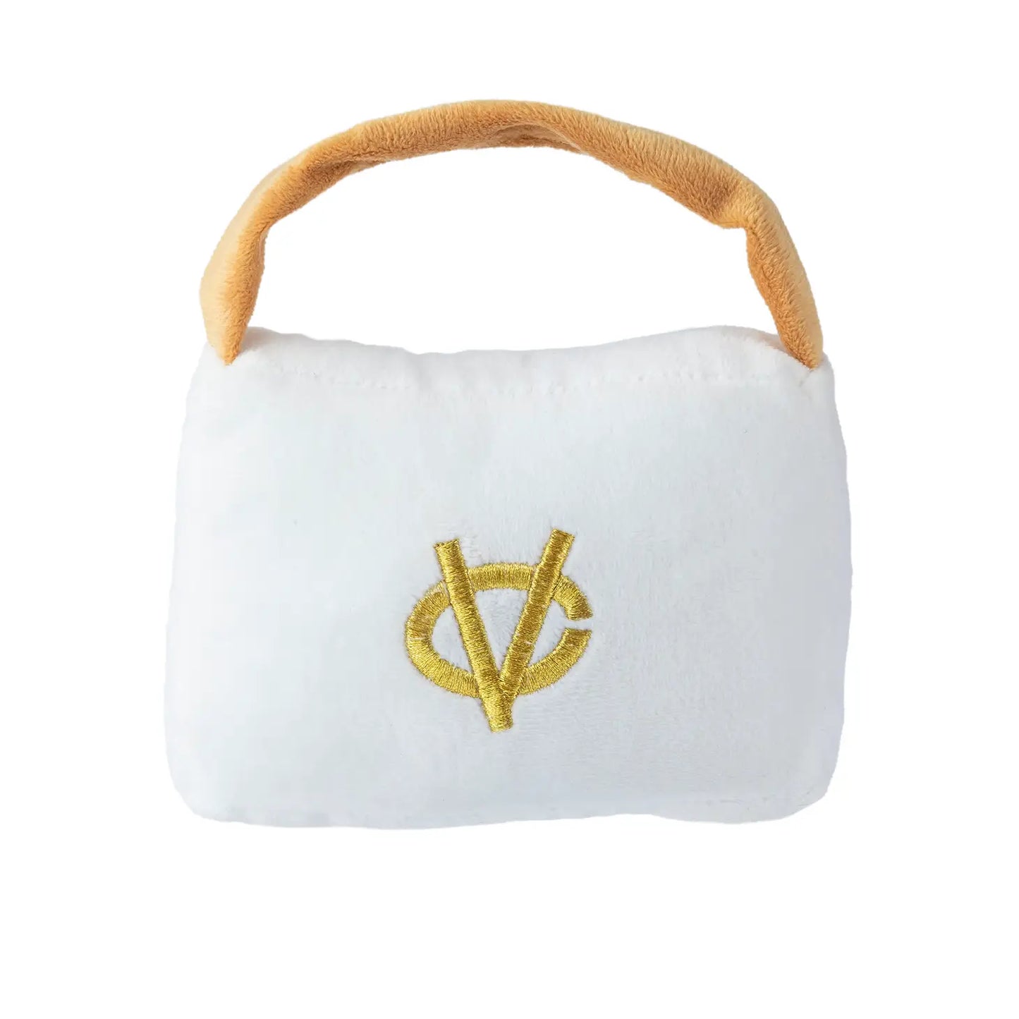 Chewy Vuitton Plush Purse Toy