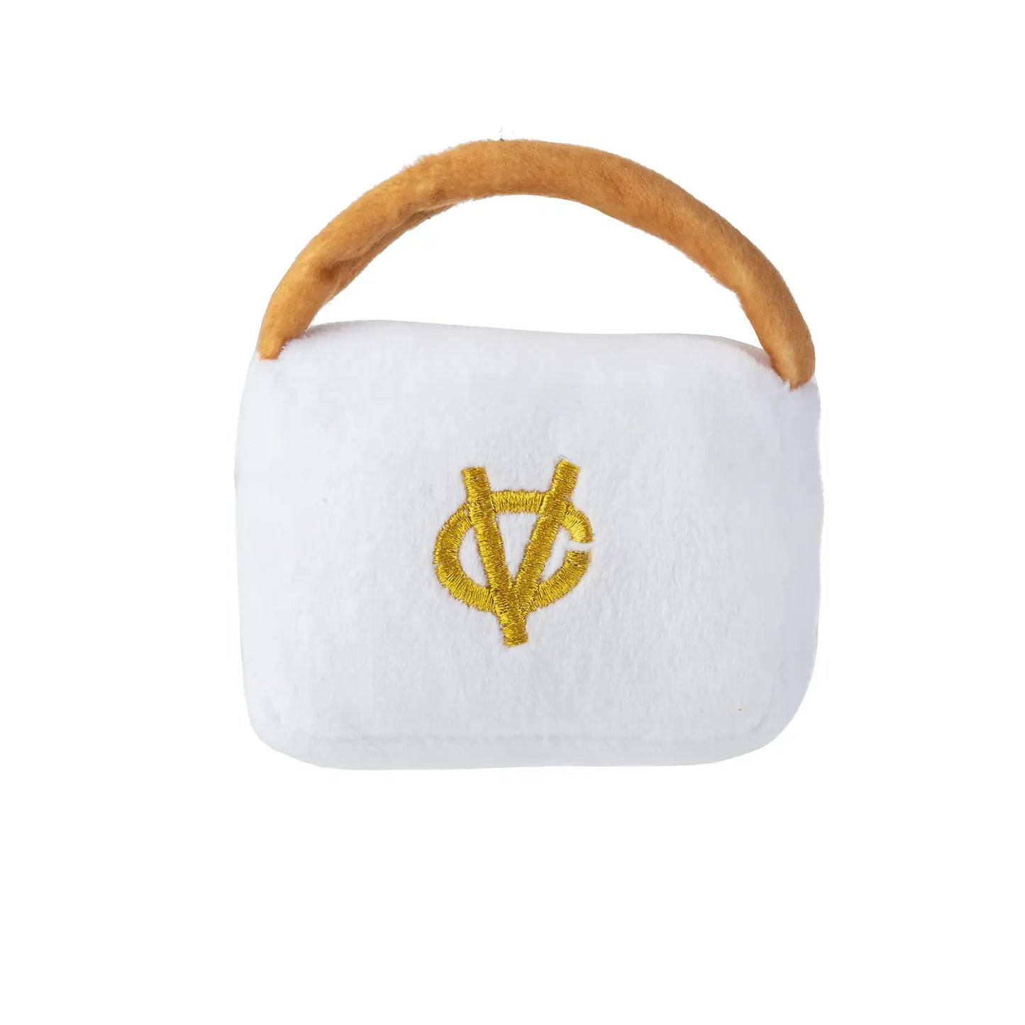 Chewy Vuitton Plush Purse Toy