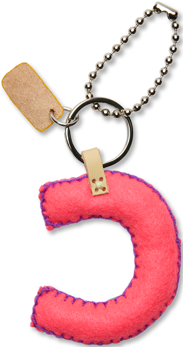 Charms Pink Felt Alphabet