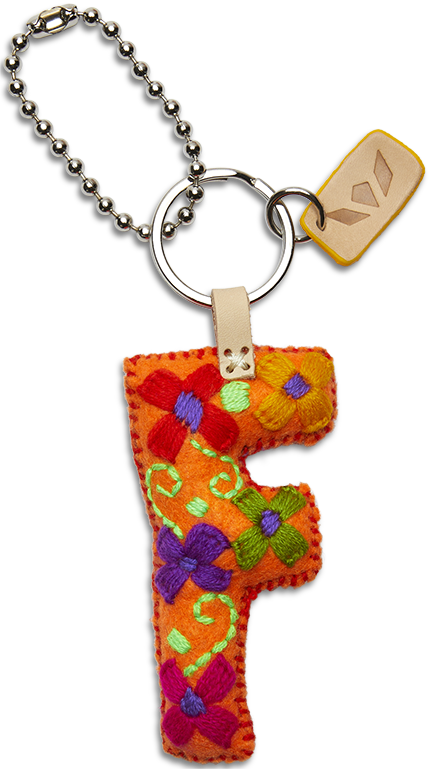 Charms Orange Felt Alphabet