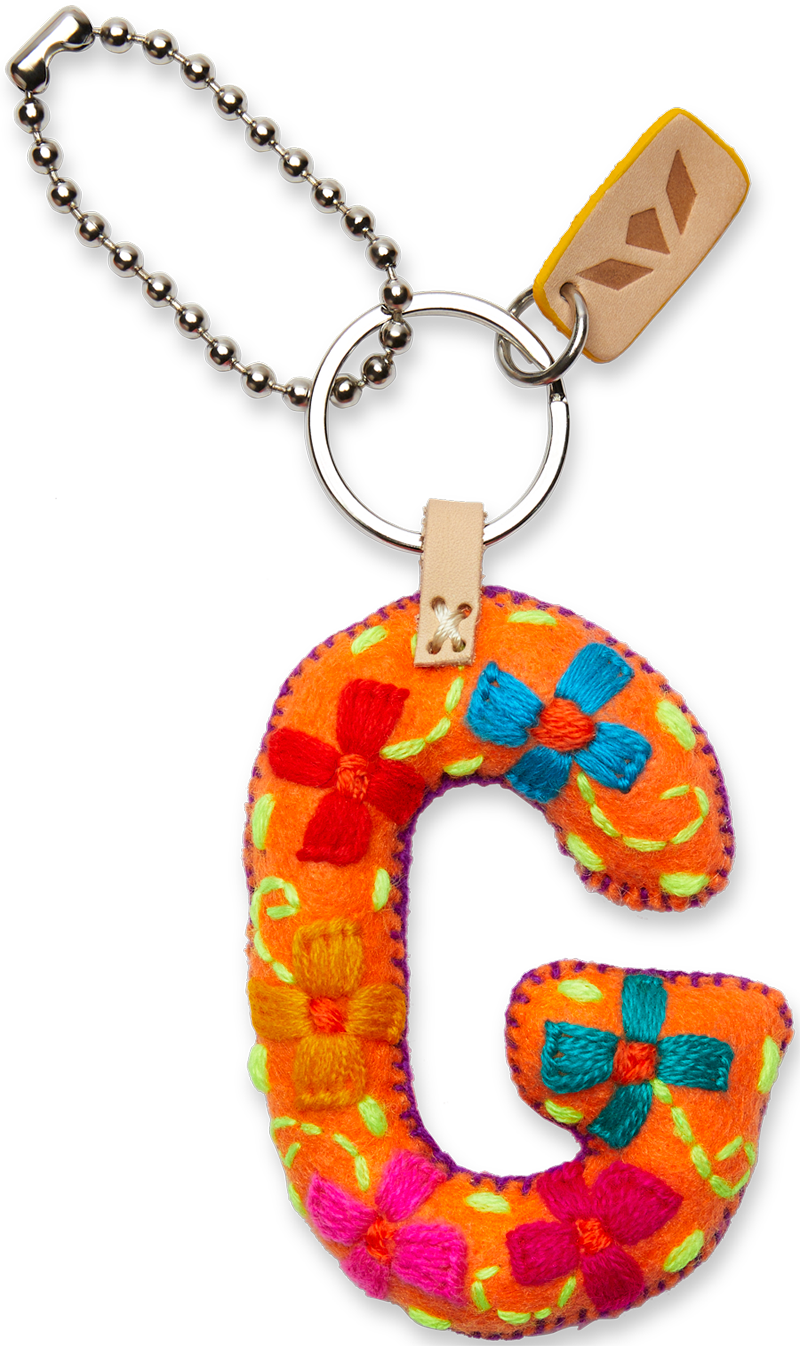 Charms Orange Felt Alphabet
