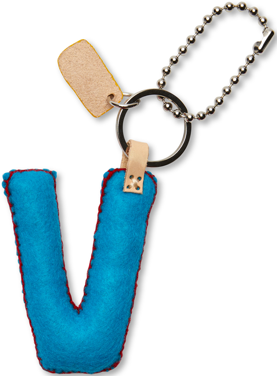 Charms Turquoise Felt Alphabet