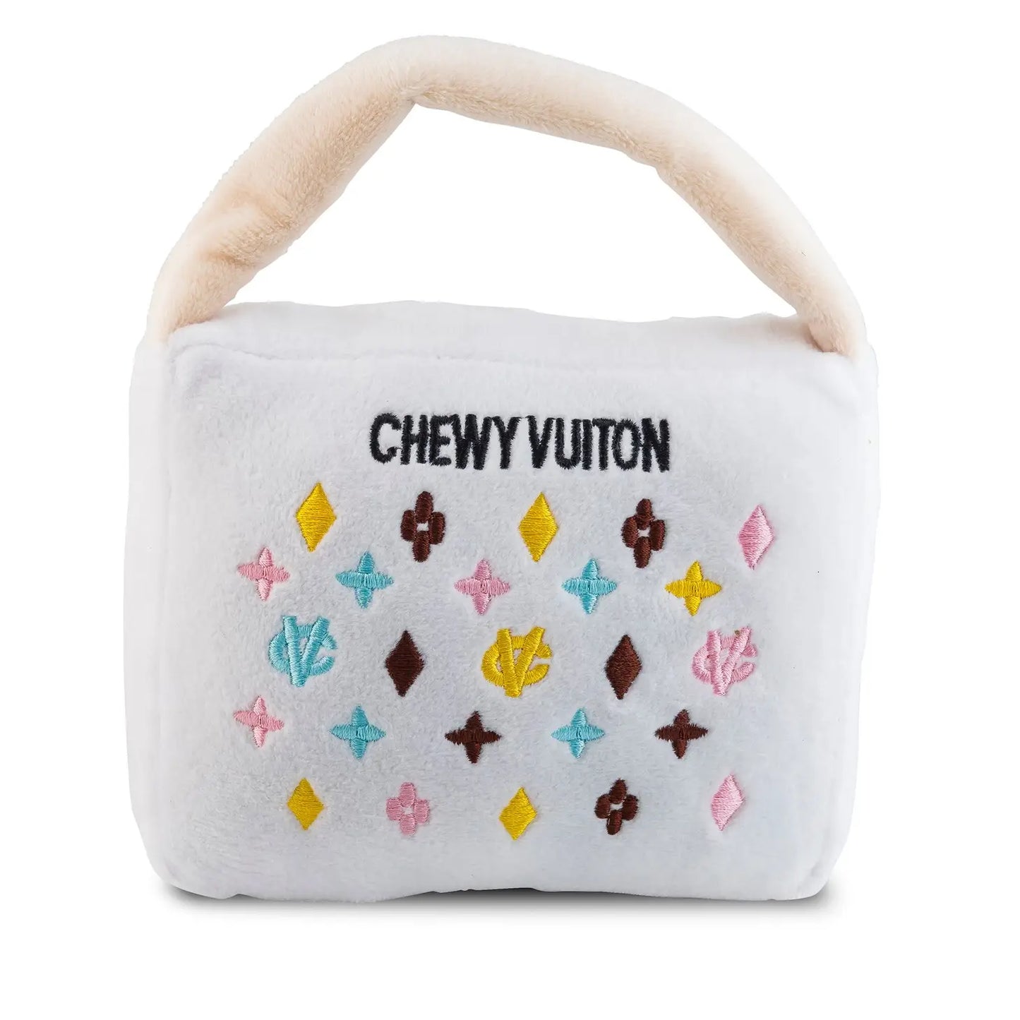 Chewy Vuitton Plush Purse Toy
