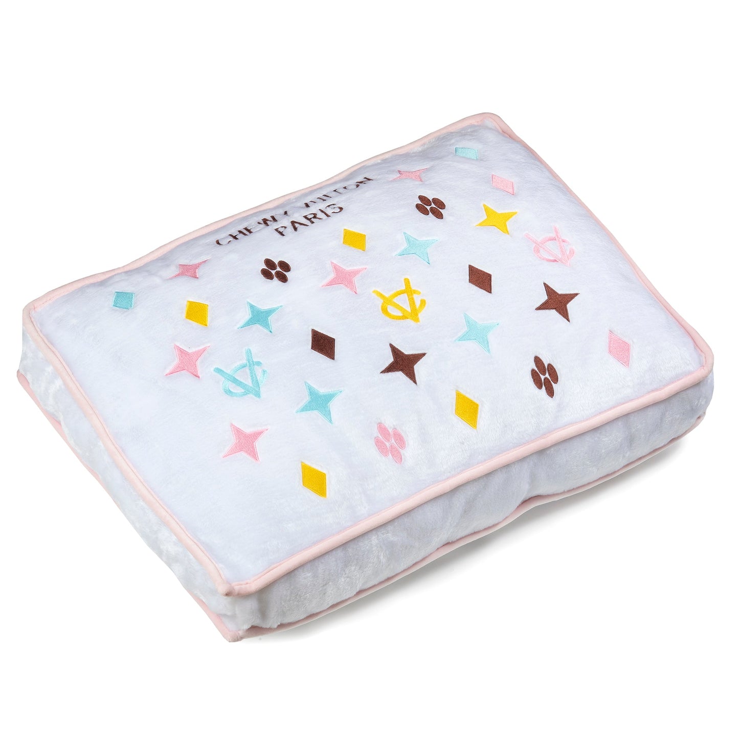 White Chewy Vuiton Bed