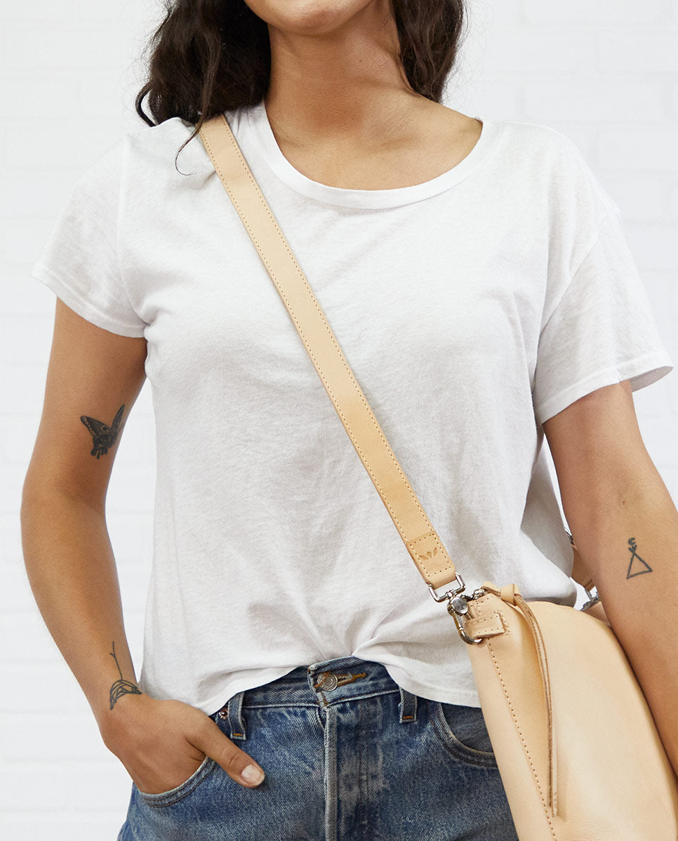 Crossbody Strap Diego Slim Leather