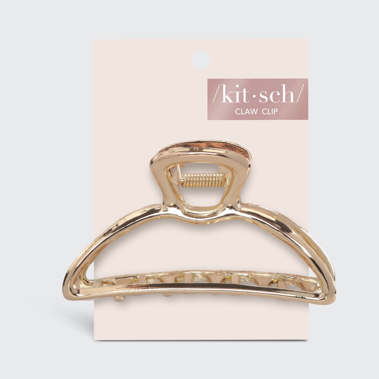 Open Shape Claw Clip - Gold